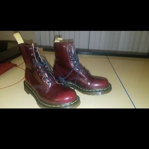 Burgundy Doc Martens